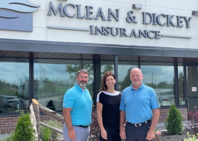 The owners of McLean & Dickey - Danielle Tisi, husband Mike Holenski and brother Sylvain Tisi - say reducing greenhouse gas emissions was the driving reason for the changes that were made during the retrofit of their new office on King Street.