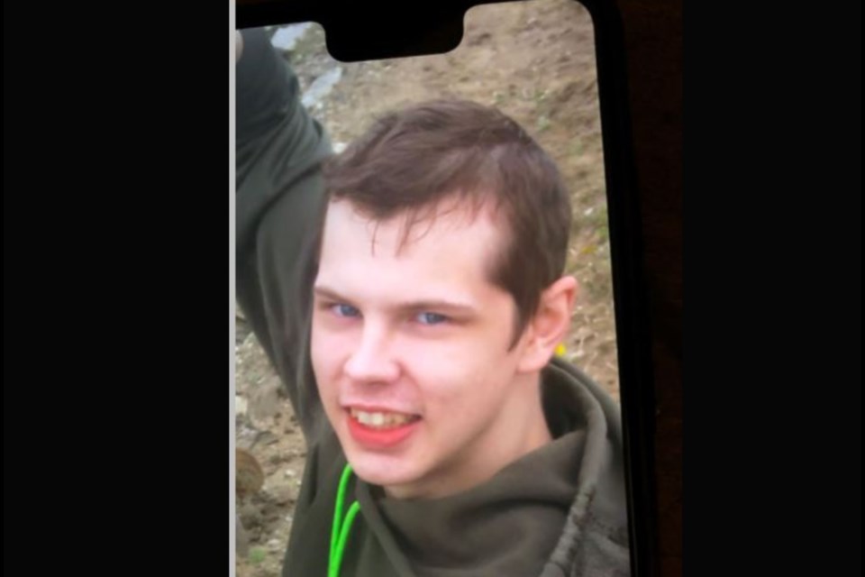 Missing person, Justin Evans, was last seen on Dec. 12. Photo supplied by OPP