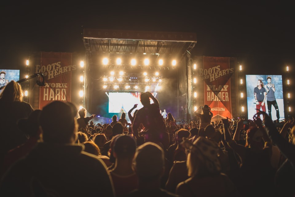 Boots and Hearts is Canada’s largest camping and country music festival. This summer, the event takes place from August 9-12 at Burl’s Creek Event Grounds in Oro-Medonte. Supplied photo