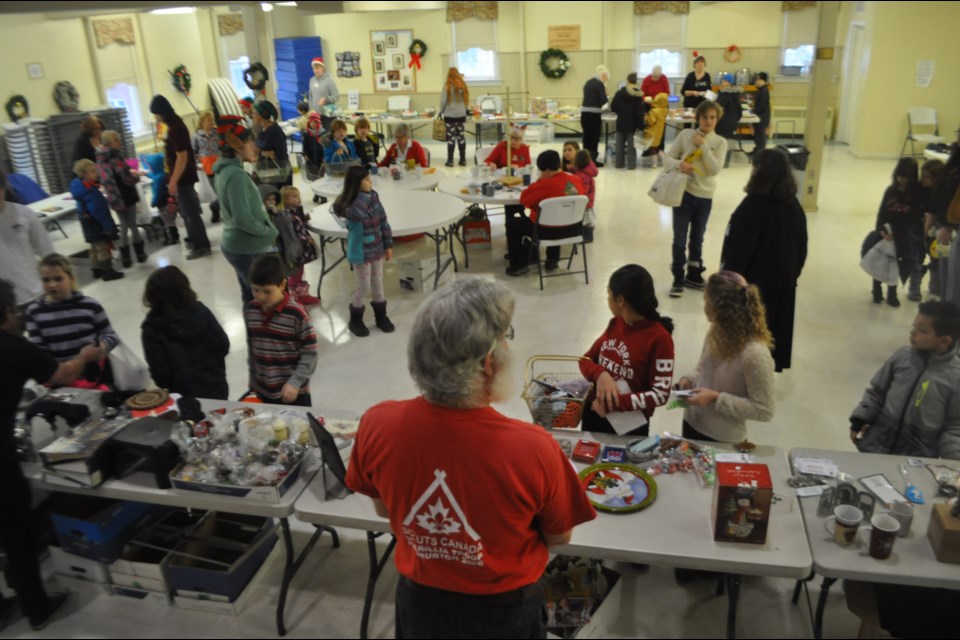 St. James’ Anglican Church held its annual St. Nick’s Shopping Day on Saturday, allowing kids to shop for affordable gifts for their loved ones. Andrew Philips/OrilliaMatters