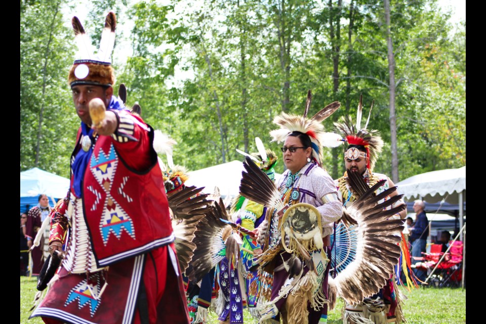The Rama Powwow is back this weekend. It will take place Saturday and Sunday at the John Snake Memorial Multi-Purpose Community Grounds. | Nathan Taylor/OrilliaMatters file photo