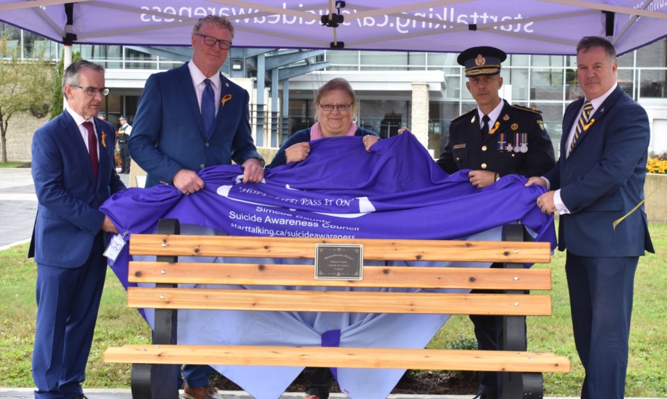 bench unveiled at OPP GHQ