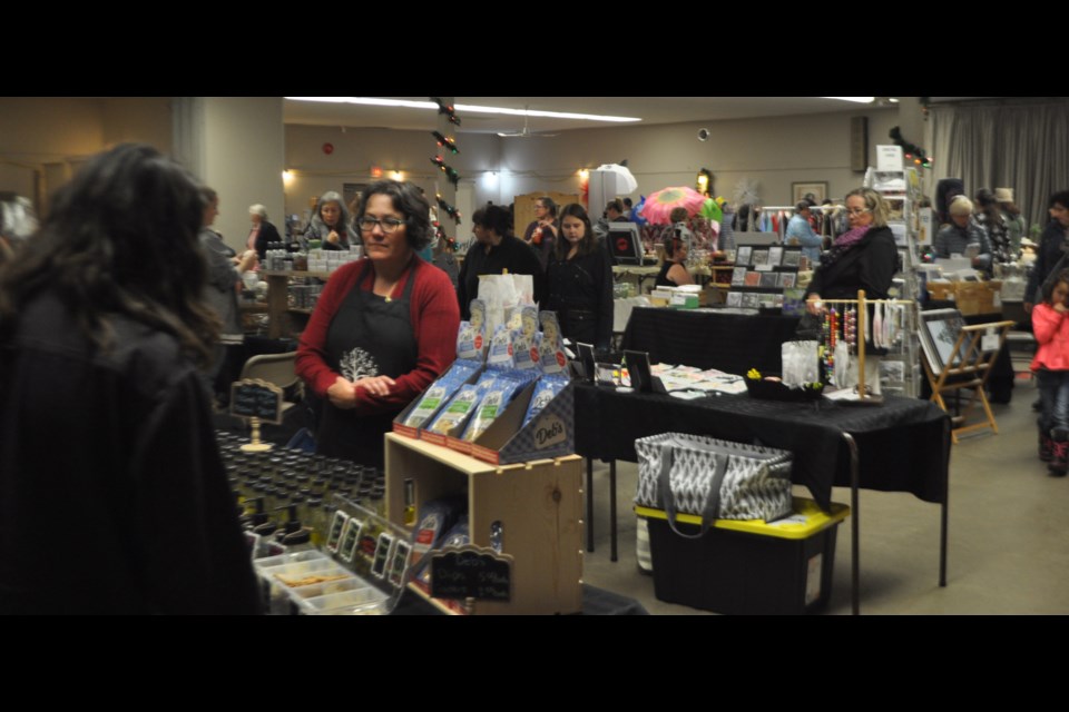 Christmas shoppers were out early Saturday at the Orillia Holiday Craft Show for ODAS Park. Andrew Philips/OrilliaMatters