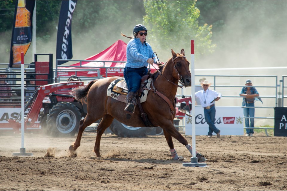 Horse racing was the first event of the RAM Rodeo Tour on Saturday afternoon at ODAS Park.