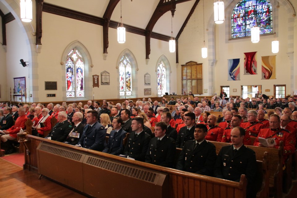 More than 200 people attended a special service held at St. James’ Anglican Church Sunday to mark Sir Sam Steele Day in Orillia. Mehreen Shahid/OrilliaMatters