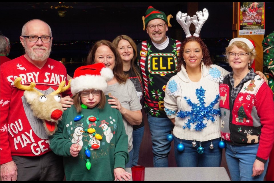 The sixth annual Ugly Sweater Bowling Party at Orillia Bowl attracted dozens of participants and raised $3,300 for The Sharing Place Food Centre. Kyle Bedard/KnightVision Media