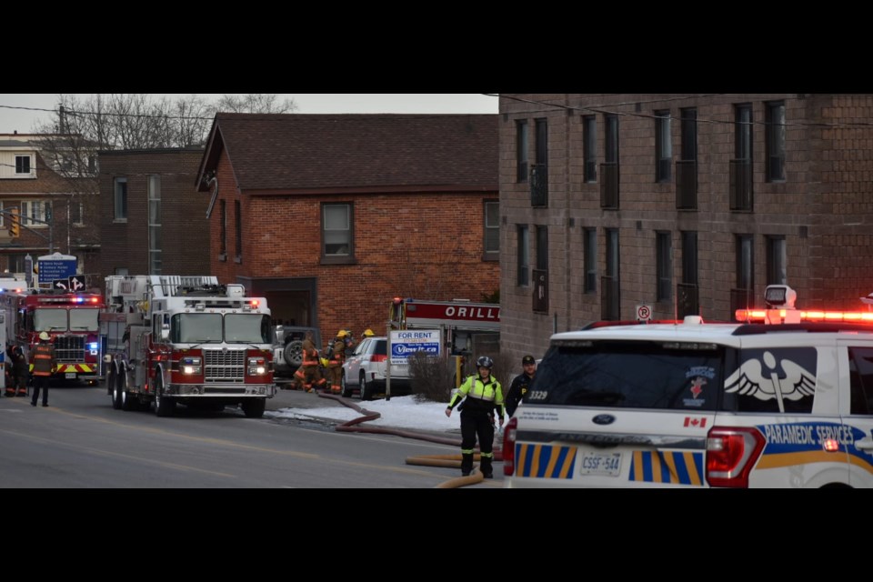 An Orillia woman has died after fire broke out in a fourth-floor apartment of a building at 21 Coldwater Rd., Sunday evening. Tenants from all 28 units were evacuated and kept out of the building overnight.