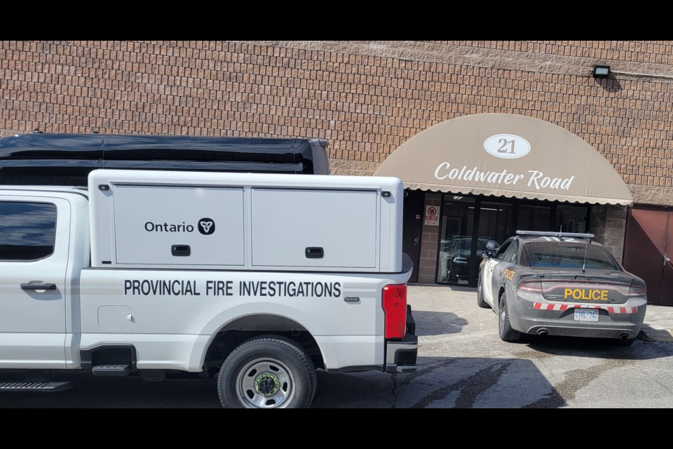 The Ontario Fire Marshal, Orillia OPP, Orillia crime unit and Orillia Fire Department are investigating a fatal fire at 21 Coldwater Rd.