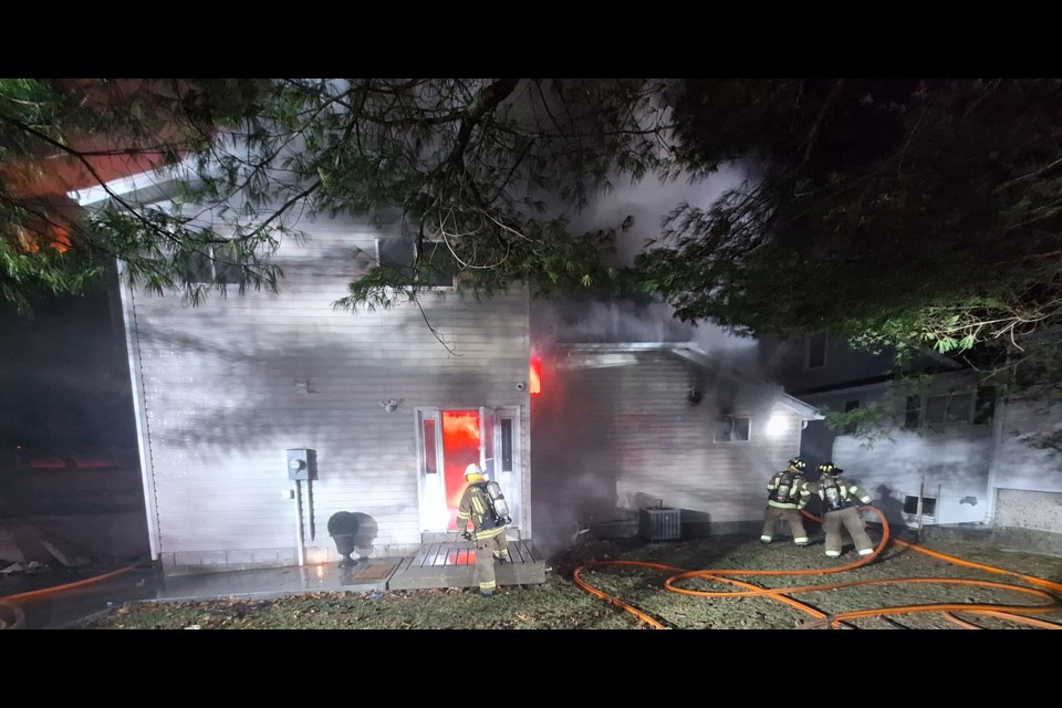 A fire destroyed a home on Bethune Drive late Sunday night, Gravenhurst fire department officials say. The cause of the blaze is not considered suspicious.
