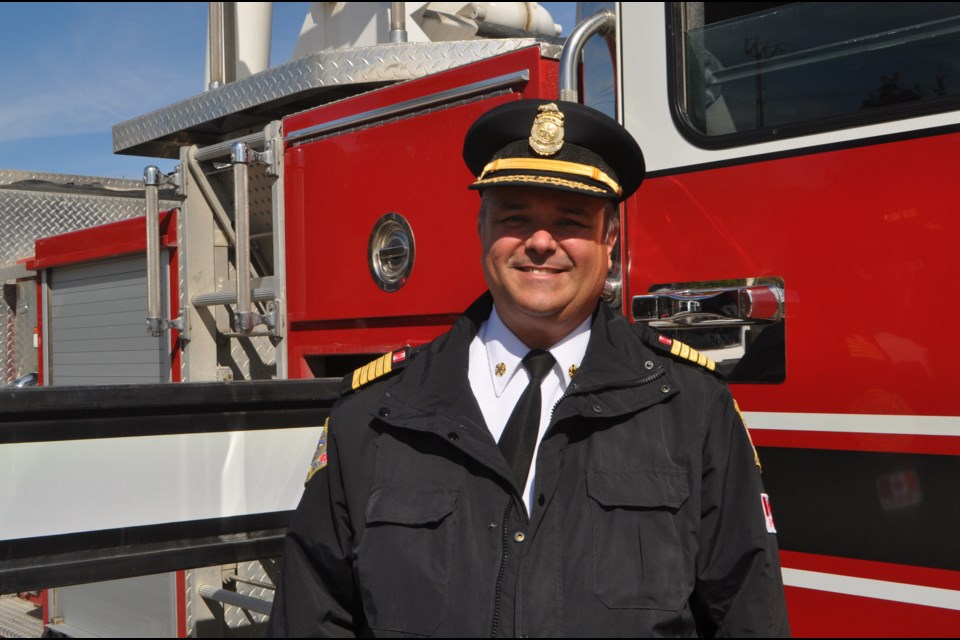 Acting fire Chief Brent Thomas would like to see new residential
builds incorporate sprinkler systems. Andrew Philips/OrilliaMatters