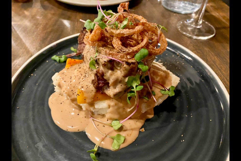 Tucked away in this dish at FARE is a perfectly cooked beef tenderloin.