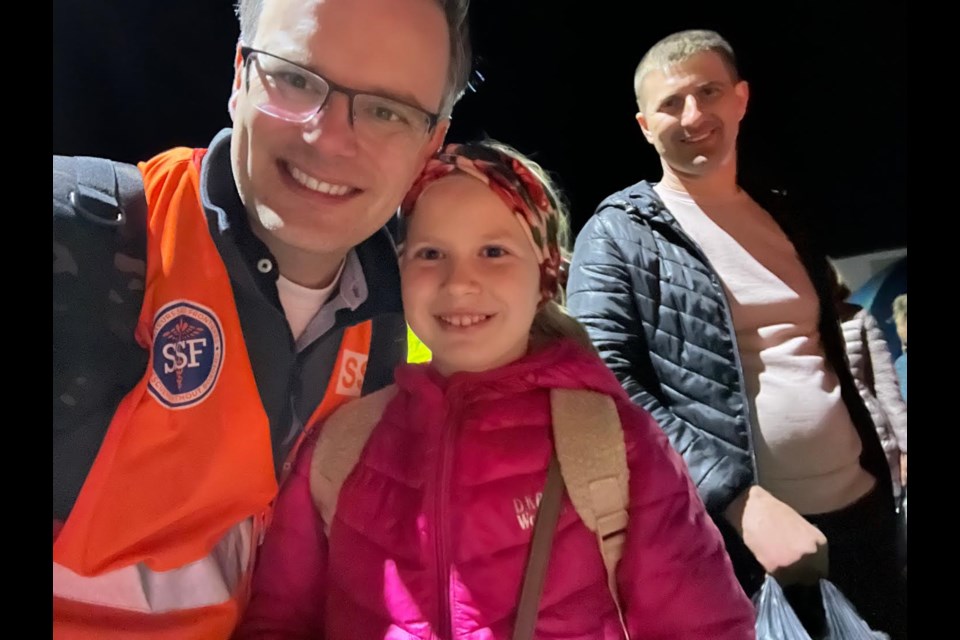 Orillia doctor Jeff Pitcher spent time in Ukraine last week helping citizens recover and escape from the horrors of war in their homeland.