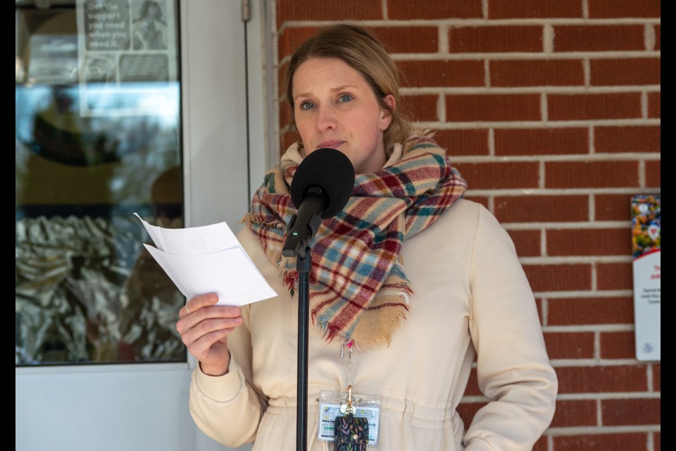 Cara McLean, a Grade 4 teacher at Warminster Elementary School, shared with the Warminster community the story of her brother who died of a cardiac arrest when he was 23 years old. 