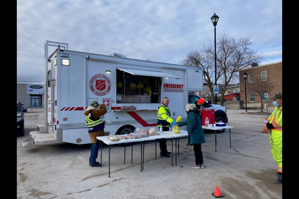 Ron Vandeursen and faithful volunteers ensure the Salvation Army's mobile canteen is set up, without fail, to provide food and other supplies to those in need every Friday night on Colborne Street.