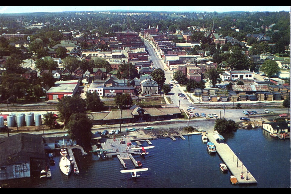 Orillia Air Services was located on Orillia’s waterfront at the foot of Mississaga Street and provided fuel and repairs to area float planes under the capable management of Harry Stirk