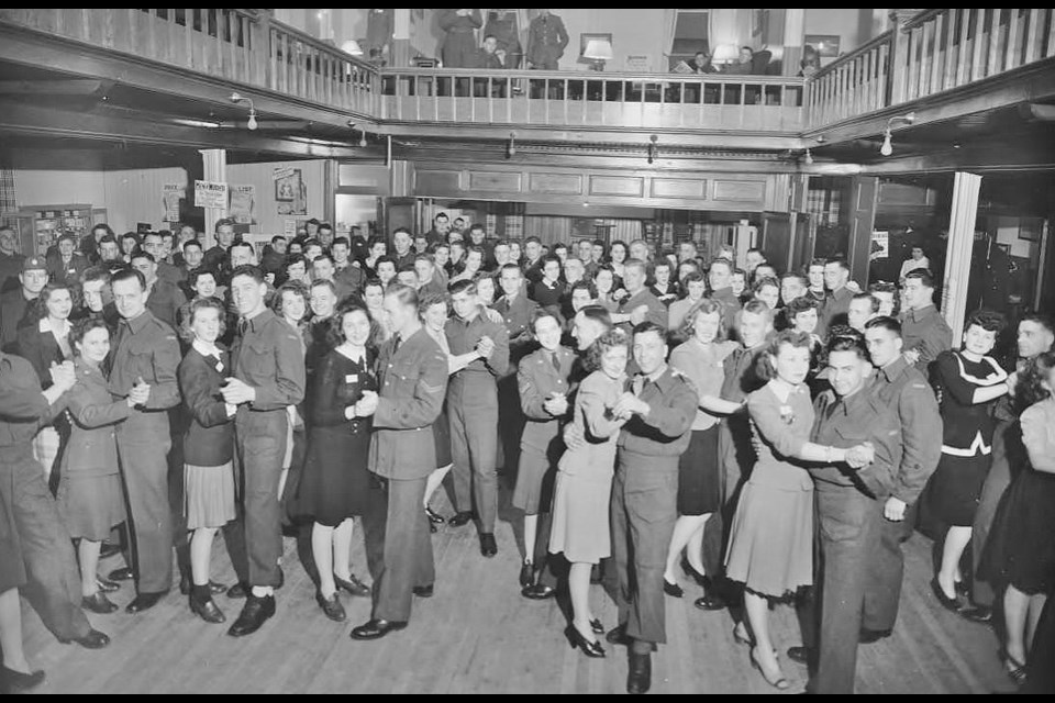 Dance Night at the Maple Leaf Club always drew a big crowd in the 1940s. Contributed photo