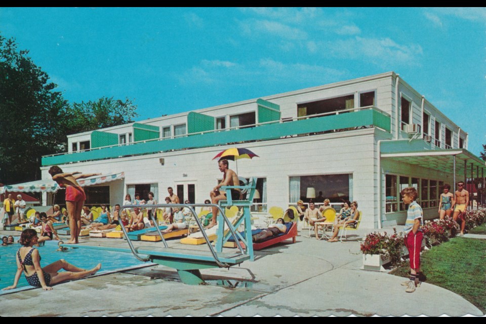 This postcard shows the exterior of Fern Resort, circa 1965.