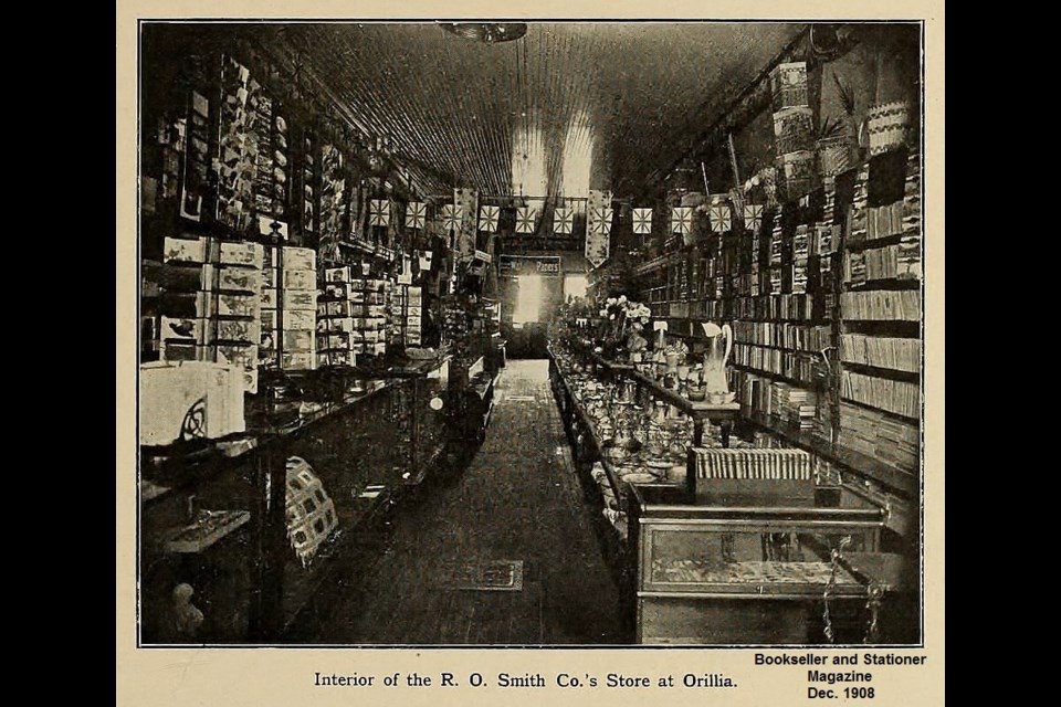 This is what the inside of the R.O. Smith Co. store in Orillia looked like in 1908.