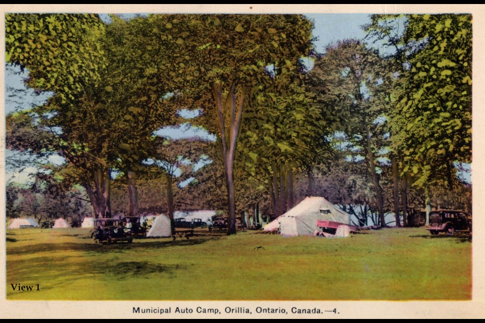 This is a view of the Municipal Auto Camp, 1939. This site is now Tudhope Park.