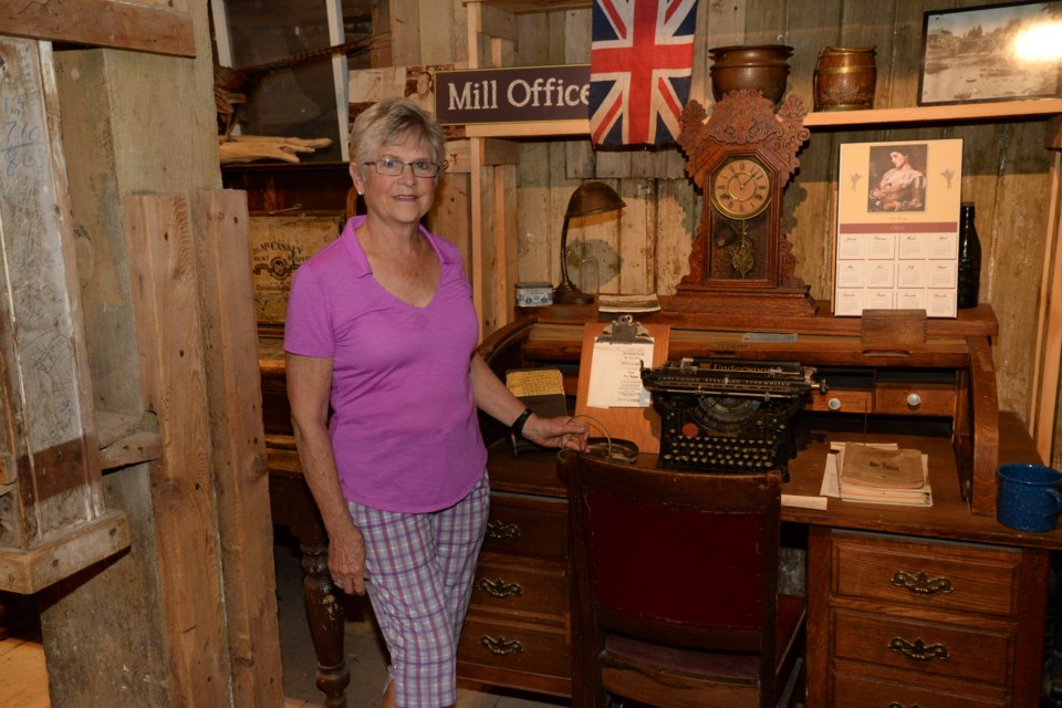 Gwen Robinson is shown inside the Coldwater Mill. Robinson will speak at the Oct. 17 history speaker series event at the Orillia Museum of Art & History.