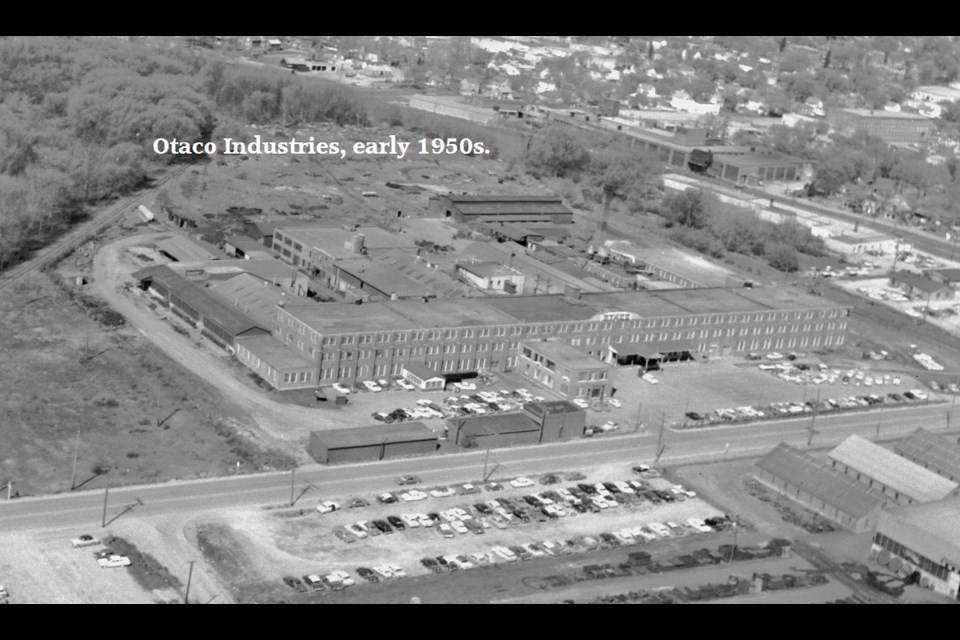 This aerial view shows the sprawling Otaco plant in the early 1950s. During the height of the war effort, 1,600 people - half women - worked at the plant.