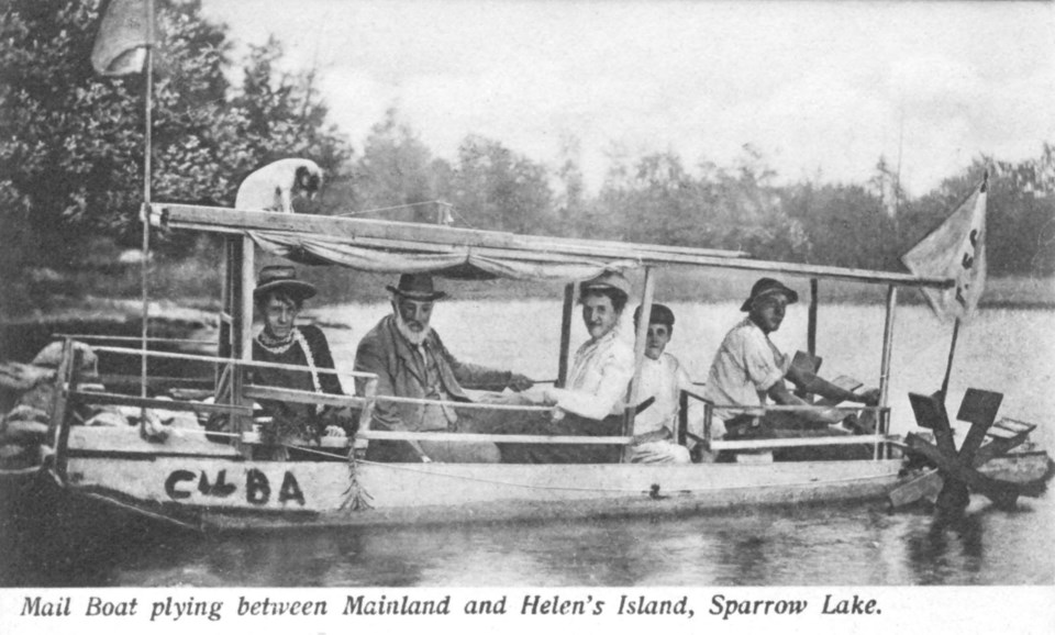216 Sparrow lake boat