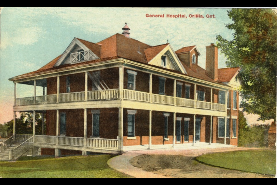This postcard shows Orillia's General Hospital, circa 1913.