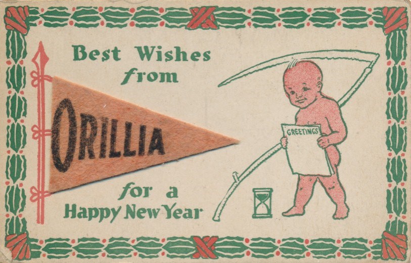 In the early 1900s, pennant postcards were all the rage. Many municipalities jumped on the idea and branded them to sell to tourists.