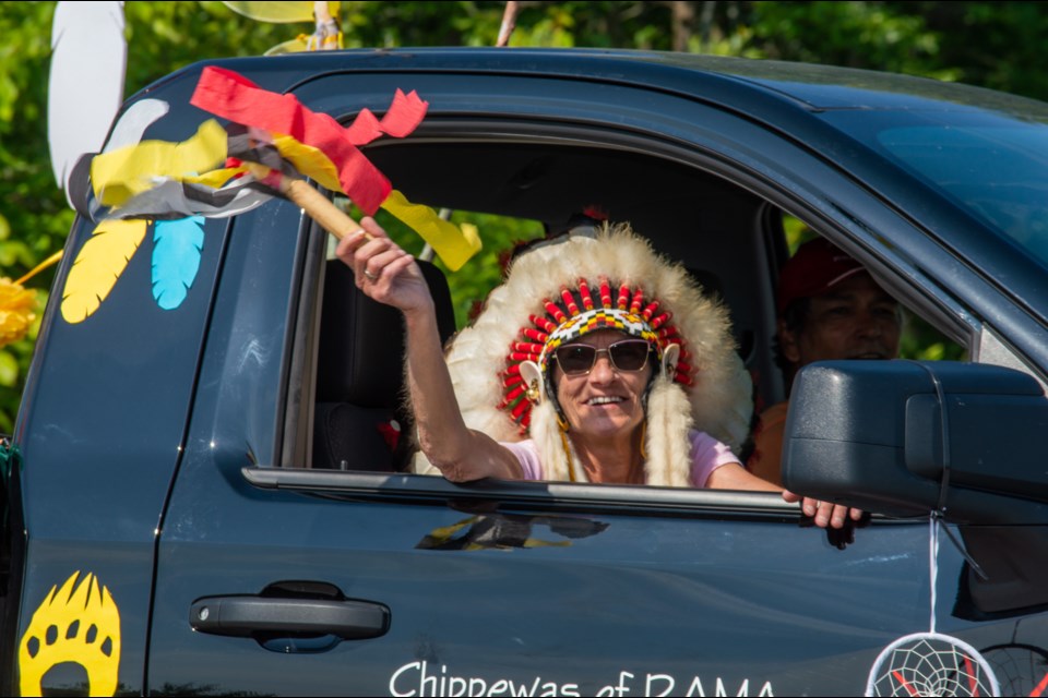 Rama residents celebrated National Indigenous Peoples Day Tuesday with many activities, including a well-attended parade.