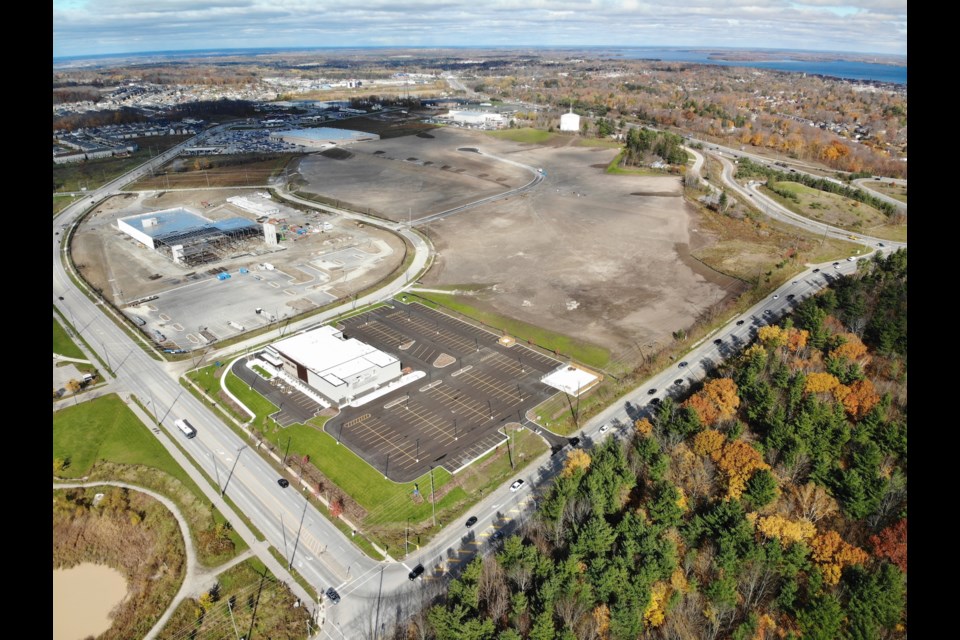 This is an aerial photograph of Horne Industrial Park in west Orillia provided by The City of Orillia 