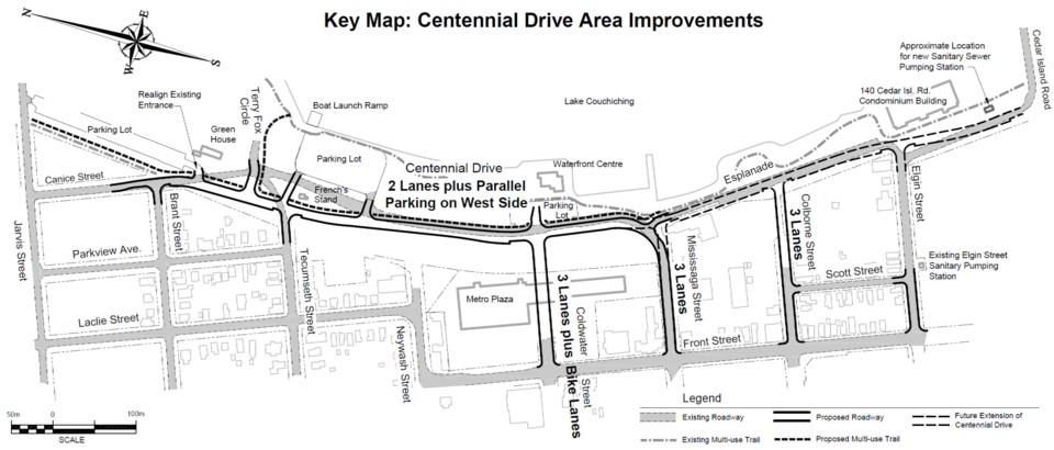 Key Map Centennial Drive