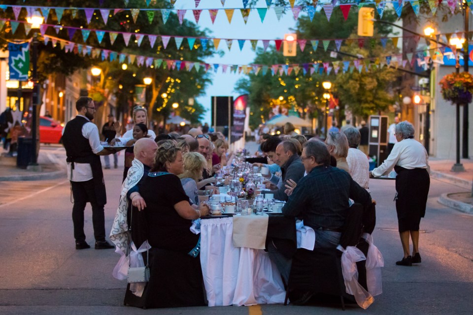 Last summer's Farm to Table Dinner earned the Downtown Orillia Management Board an award this week from the Ontario Business Improvement Area Association. Deb Halbot/Submitted