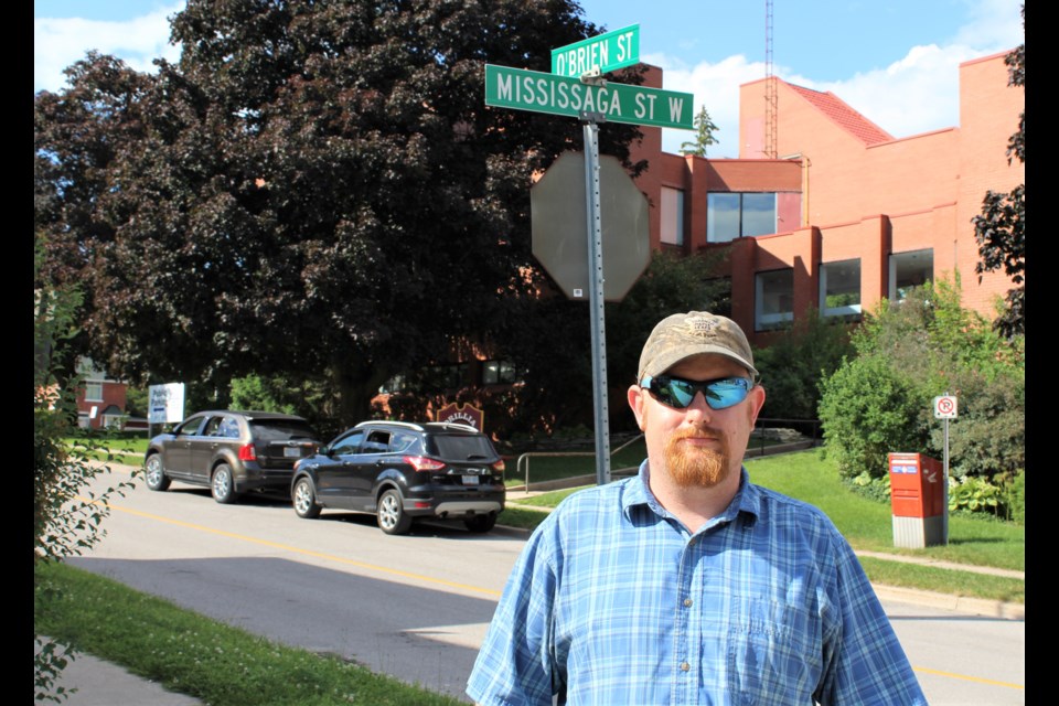 Jeremiah Bowes is calling on the city to conduct more traffic enforcement on O'Brien Street between Mississaga and Mary streets, where parking is not permitted on either side of the road. Nathan Taylor/OrilliaMatters