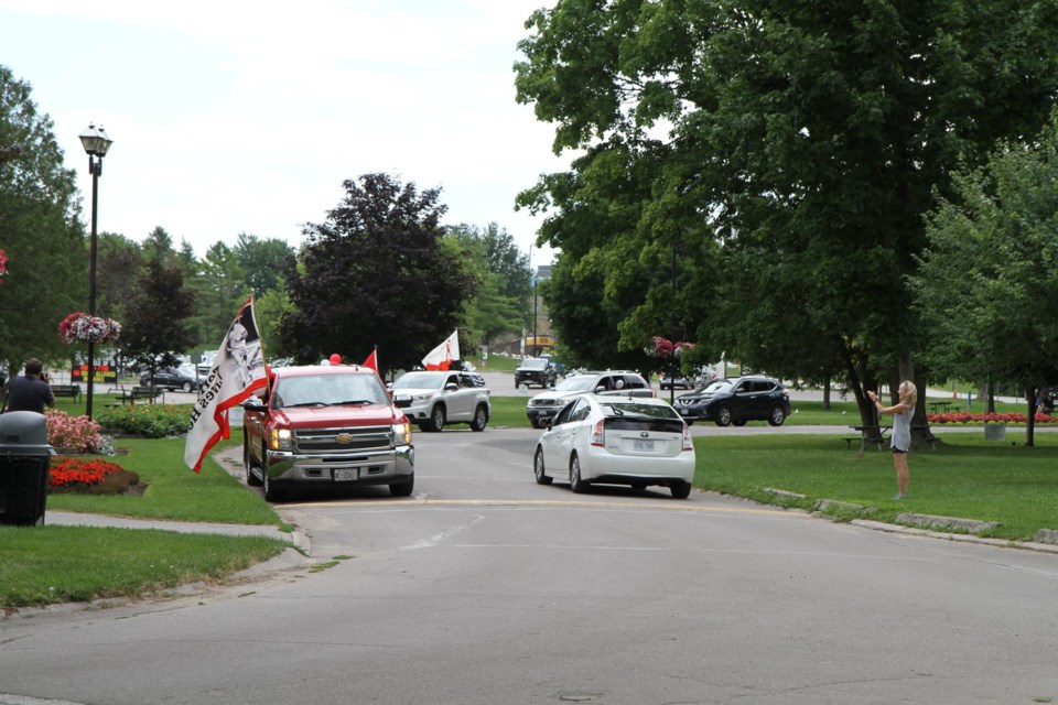 Vehicles are shown at Terry Fox Circle during an event last summer. Sam Hossack Media/Supplied photo