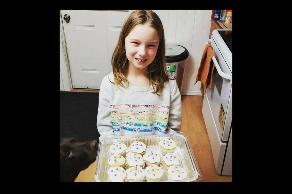 Makayla Whitmore, 11, is shown with some of the cupcakes she made in support of National Cupcake Day, a fundraiser for the Ontario Society for the Prevention of Cruelty to Animals.