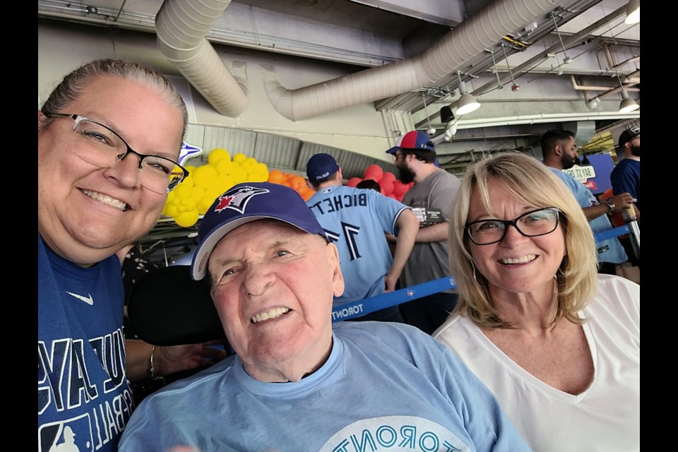 Leacock Care Centre resident Jack Gourlie recently got to take in a Toronto Blue Jays game.