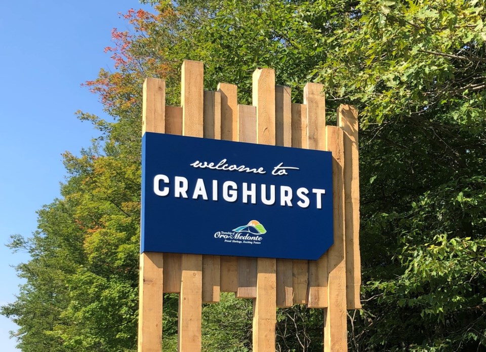 New Craighurst Gateway Signage - Township of Oro-Medonte