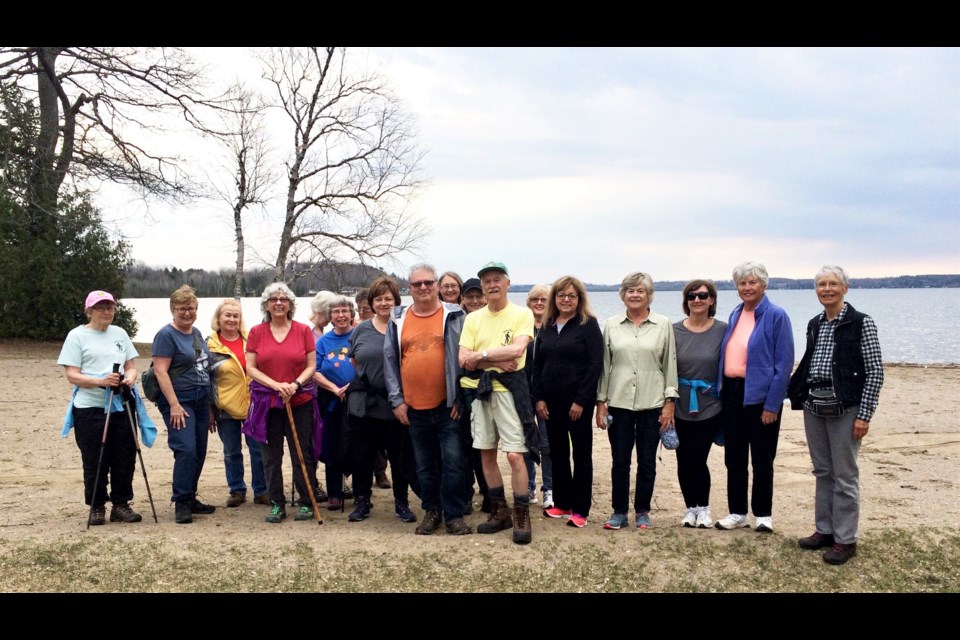 The Ganaraska Hiking Trail Association’s Orillia Club hosted its second hike of this spring’s beginner series recently. Officials were happy to see a great turnout, and everyone did well and enjoyed themselves. The club will continue with its beginner series, with two more scheduled hikes; Wednesday, May 9 and Wednesday May 16. For both, hikers are asked to meet at Willow Court Plaza (at intersection of Highway 12 and West Street South) a few minutes before 6 p.m. For more information, contact Isobel at 705-325-6578.