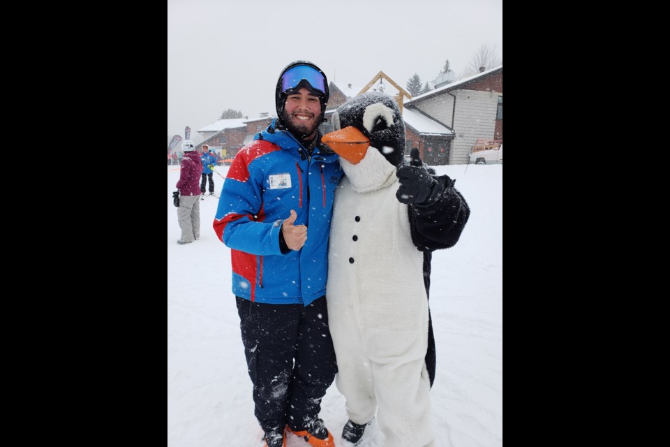 Pace the Penguin was a big hit at Mount St. Louis Moonstone on the weekend.