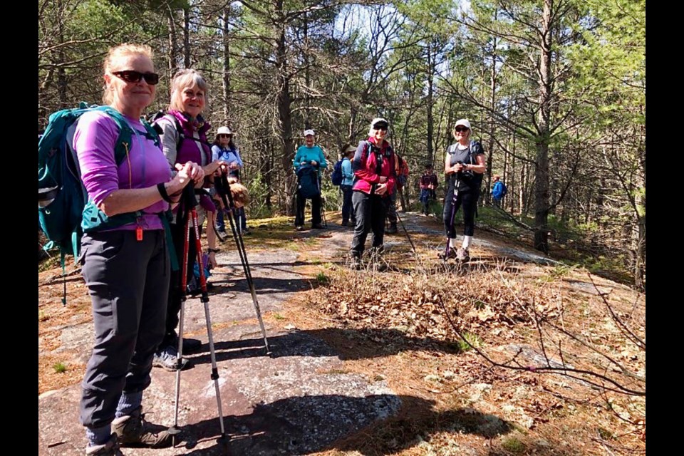 Members of the Ganaraska Hiking Club enjoyed spectacular weather and scenery during their walk along the Cooper's Falls Trail earlier this week.