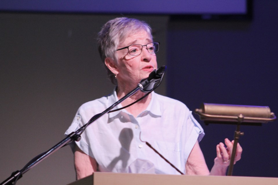 Maude Barlow speaks Wednesday during the Women and Water event at St. Paul's Centre in Orillia. Nathan Taylor/OrilliaMatters