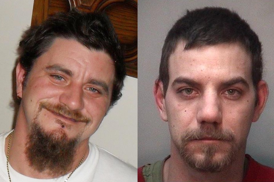 Left, Martin Forget (Facebook photo) and right, Brian Quesnel (OPP photo).