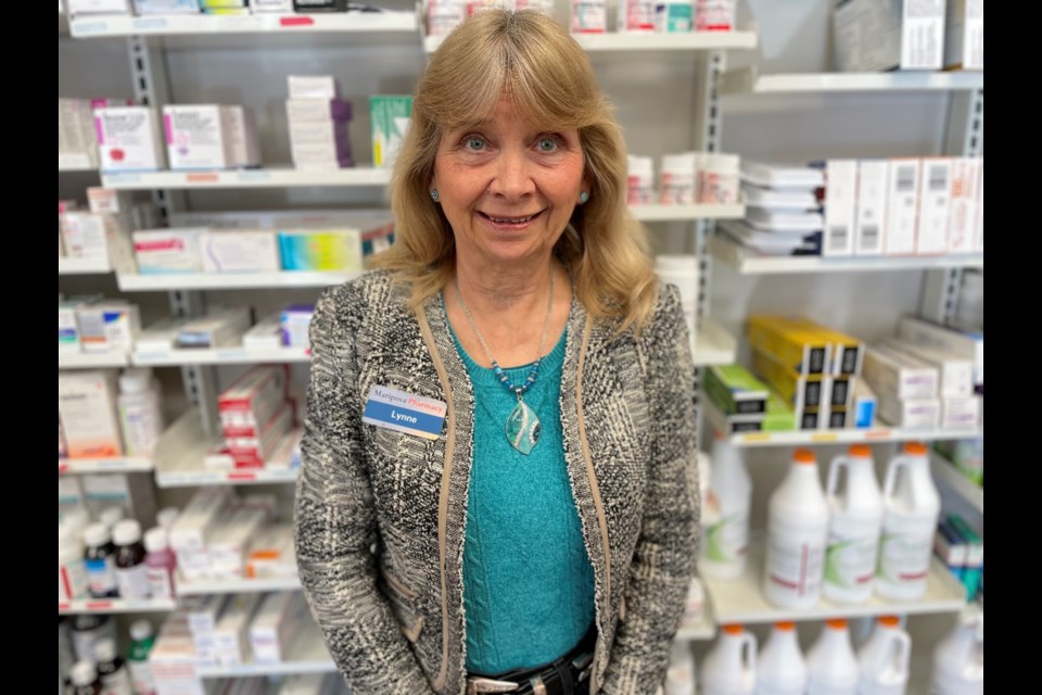 Lynne Westerby is retiring from Mariposa Pharmacy after a decade working at the Colborne Street pharmacy.