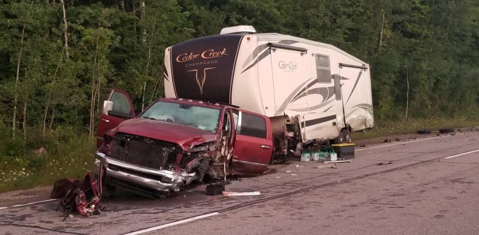 Hwy 400 crash scene 2