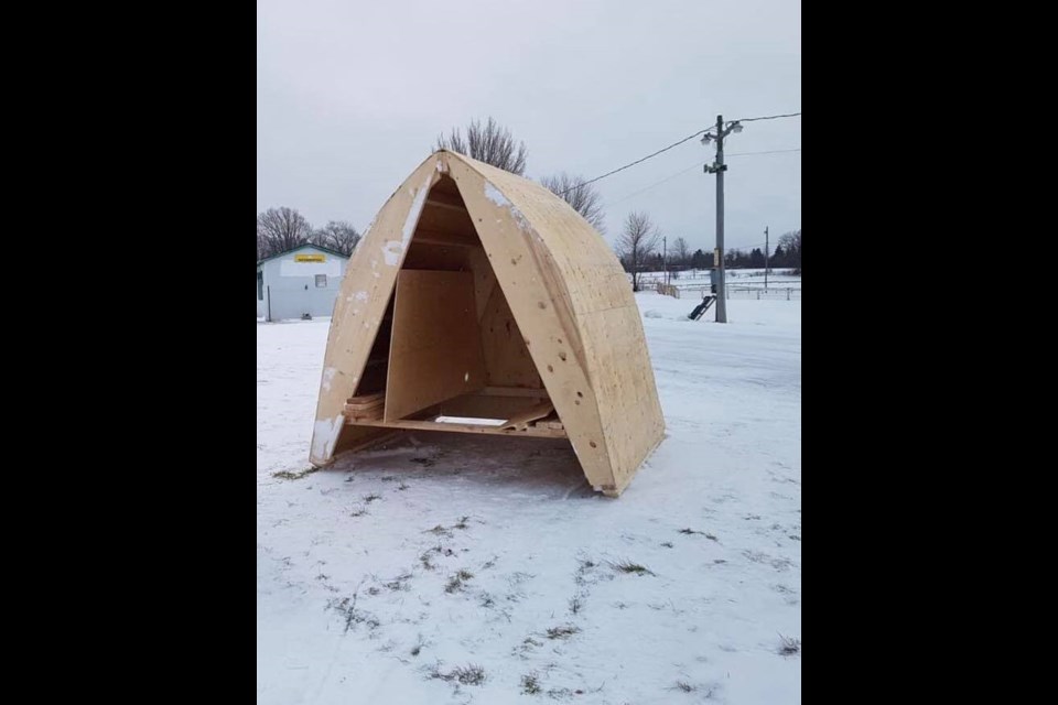 The wooden form, crafted specifically to help form the snow fort for the Severn Winterfest, was stolen sometime this week.