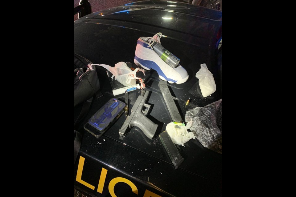 Police seized these items following a crash Thursday in Ramara Township.