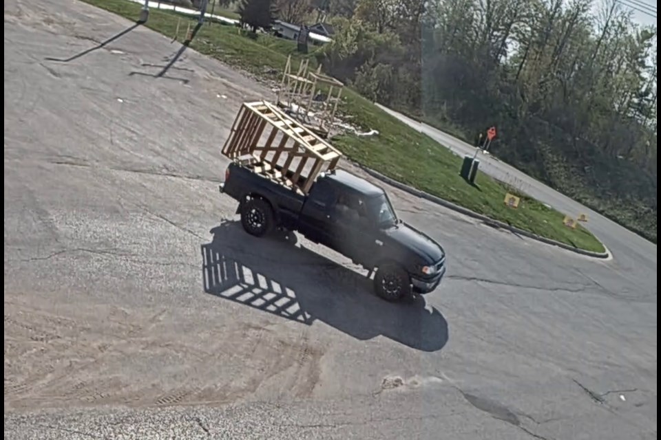 Police are looking for this truck and its driver in connection to a fail-to-remain incident May 12.
