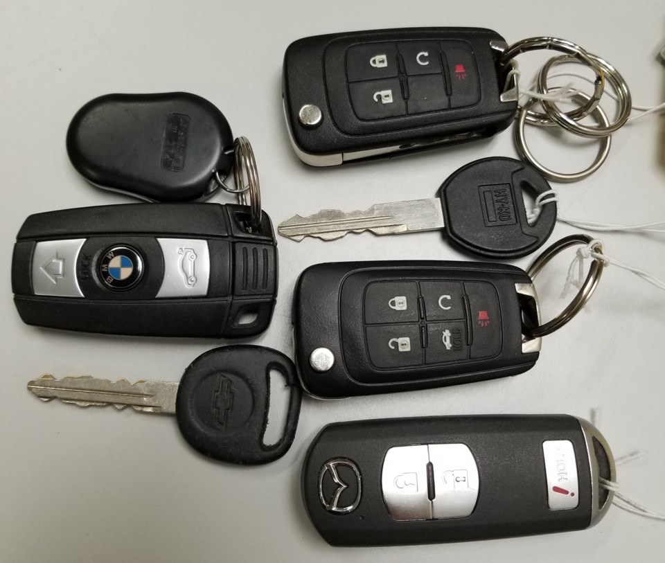 Recovered Vehicle Keys Aug 20,2019