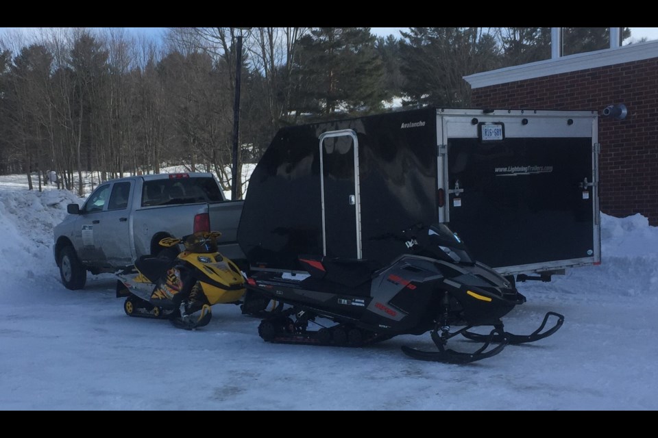 These were among the snowmobiles stolen in recent days. Orillia OPP photo