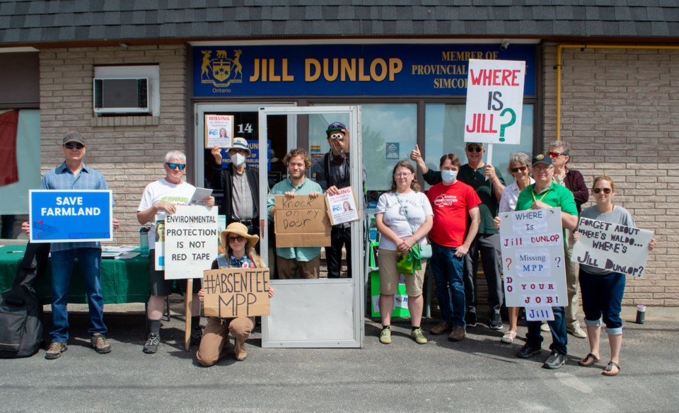 Jill Dunlop Protest 5-28-22